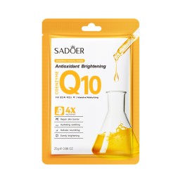 SADOER Q10 Coenzyme Antioxidant Brightening Essence Facial Sheet Mask