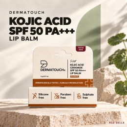 dermatouch kojic acid ceramide spf 50pa+++ lip balm