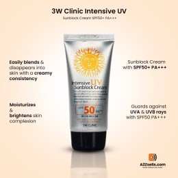 3W Clinic Intensive UV Sun Block Cream (70 ml)