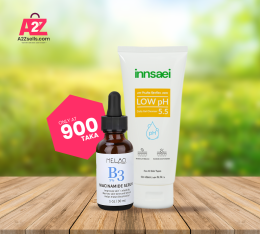Innsaei Low pH Daily Gel Cleanser & Melao B3 5% Niacinamide Serum